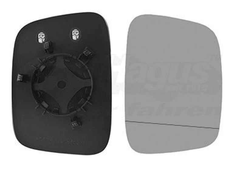Image of VAN WEZEL Wing mirror glass VAN WEZEL 5896836