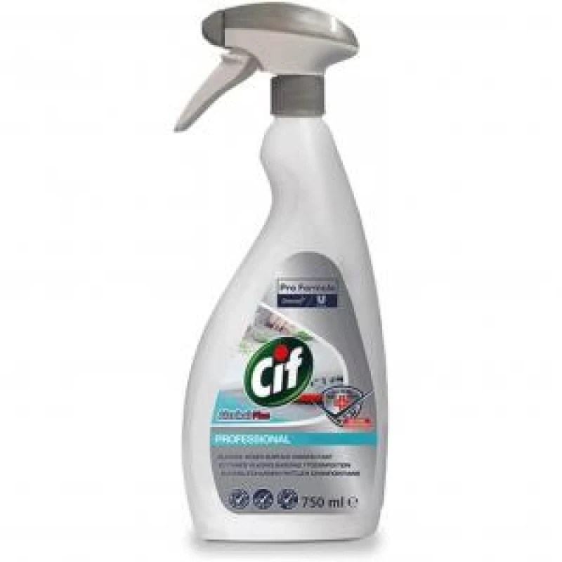 Image of Cif Pro-Formula Alcohol Plus Disinfectant Spray 750ml - PACK 6 NWT6295P