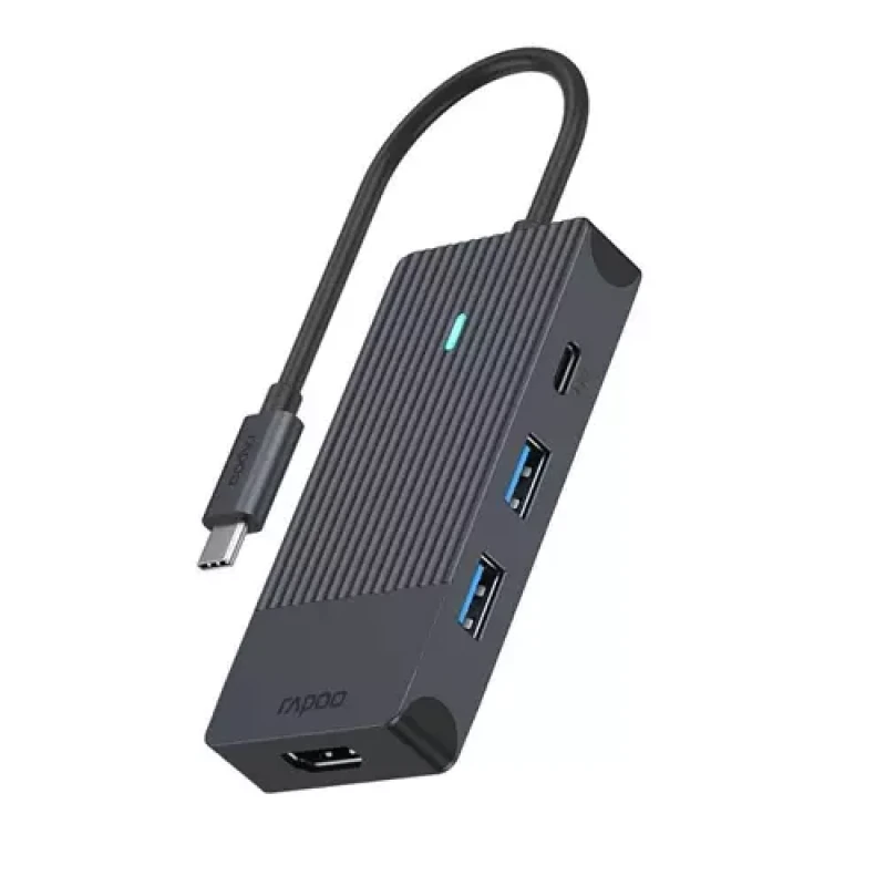 Image of Rapoo UCM-2001 4-in-1 USB-C Multiport Adapter 8RA11409 EXR8RA11409