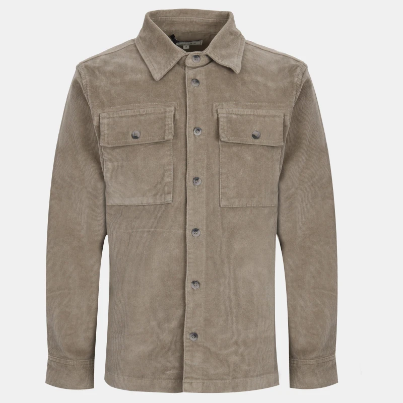 Image of Jack Wills JW Cord Shirt Sn54 Silver Sage male S