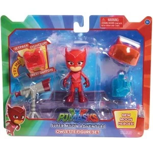 image of PJ Masks Super Moon Adventure Figure Set-Owlette