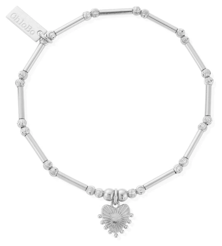 Image of ChloBo SBMCTN3196 Dainty Moon Cut Sparkle Glowing Beauty Jewellery