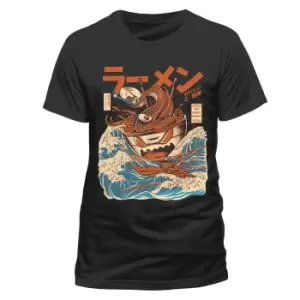 Image of Ilustrata Mens Great Ramen T-Shirt (L) (Multicoloured)
