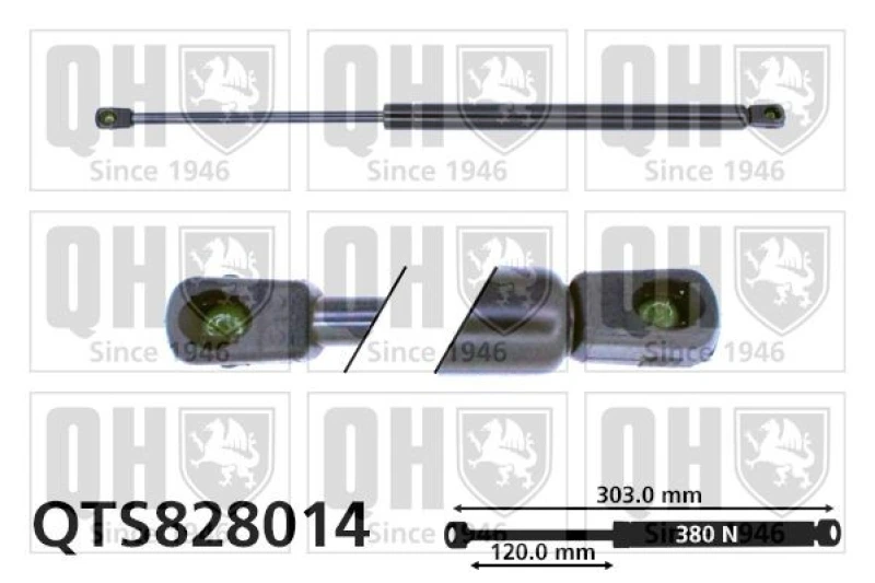 Image of QUINTON HAZELL Bonnet strut QUINTON HAZELL QTS828014