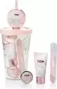 image of The Kind Edit Co. Bubble Boutique Travel Cup Gift Set 30ml Hand Lotion + 10g Lip Balm + Nail File + Travel Cup & Straw