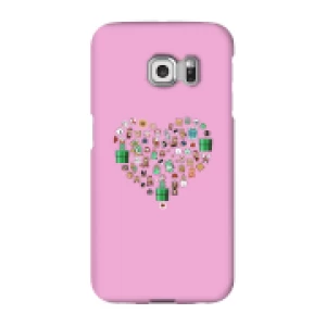 image of Pixel Sprites Heart Phone Case - Samsung S6 Edge - Snap Case - Gloss