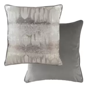 Image of Evans Lichfield Inca Polyester Filled Cushion Polyester Steel Grey