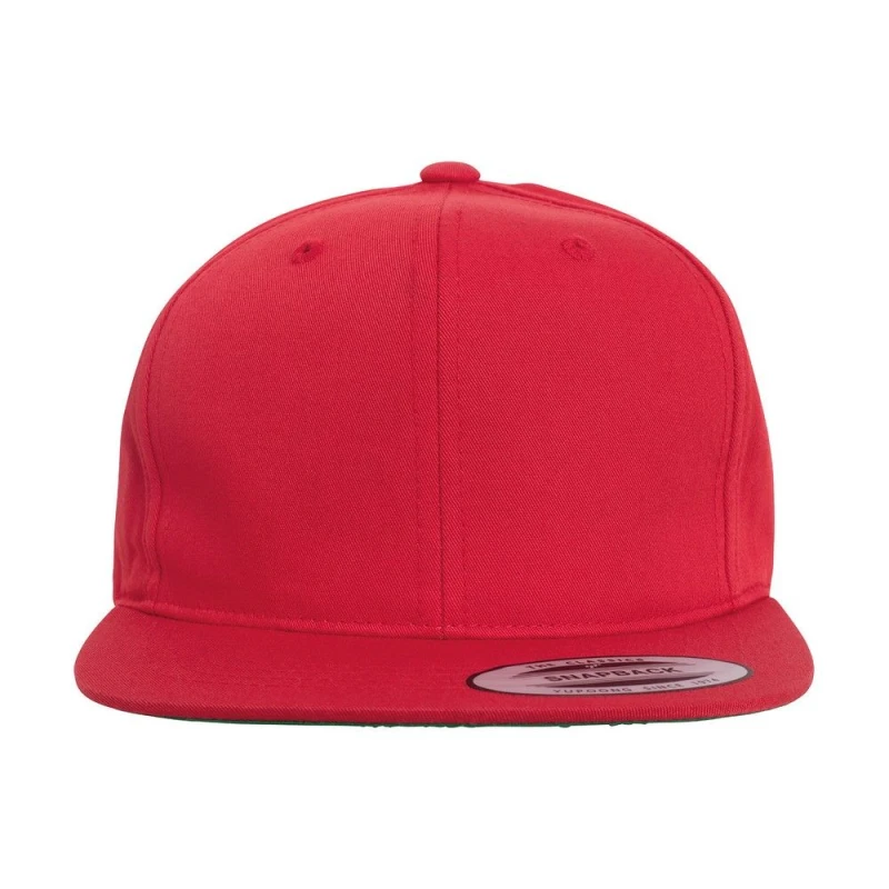 Image of Flexfit Pro-style Twill Snapback Cap in Red Red Unisex One Size