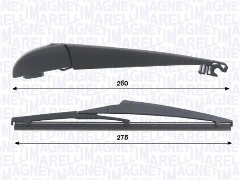 Image of MAGNETI MARELLI Wiper arm set MAGNETI MARELLI 000723180433