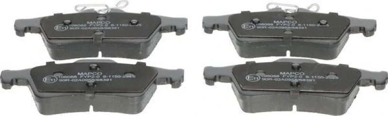 Image of Brake pad set MAPCO 106088