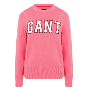 Image of Gant Logo Sweatshirt - Pink