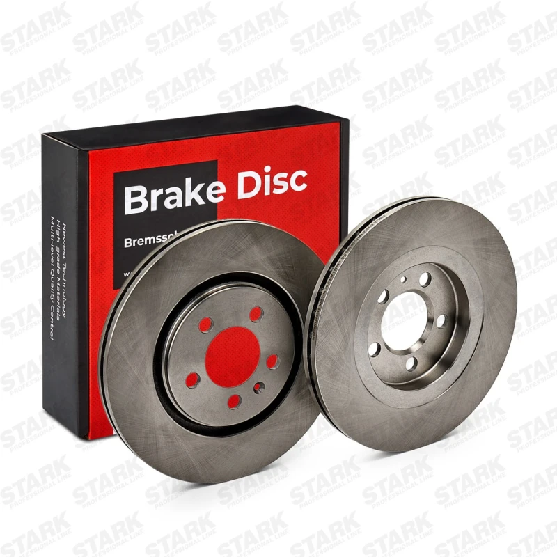 Image of STARK SKBD-0022102 Brake disc Front Axle, Vented, Cast Iron, Uncoated, Untreated, without bolts/screws Cast Iron Brake Disc (82)