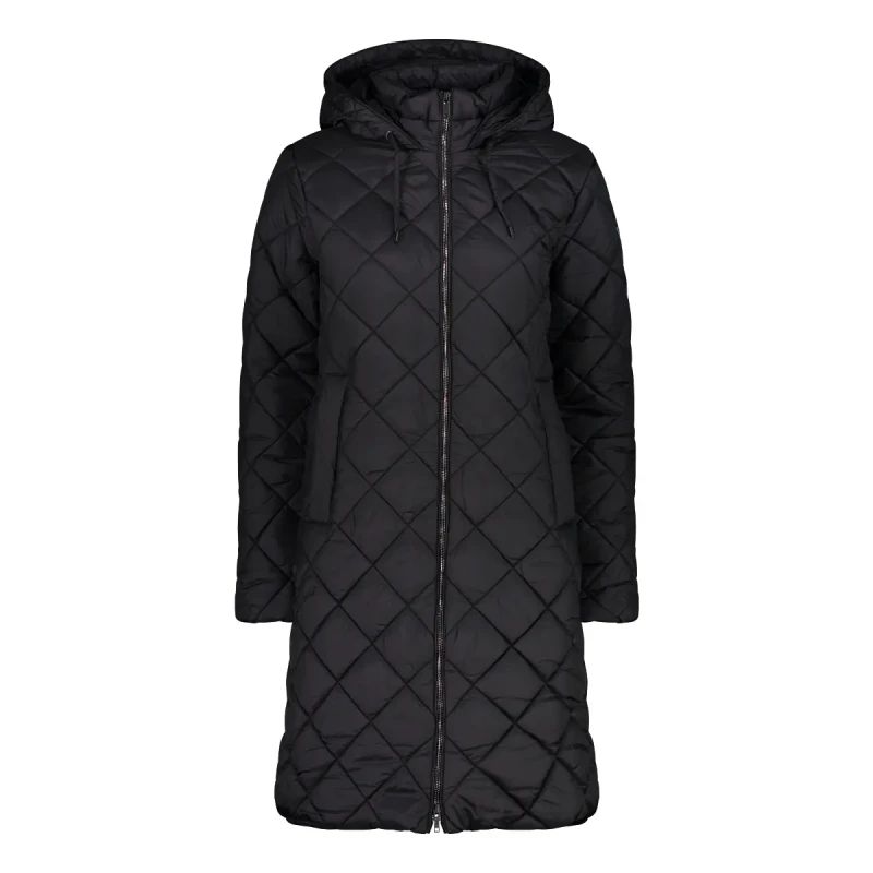 Image of CMP Womens long Puffer jacket CMP Noir Female 2XS