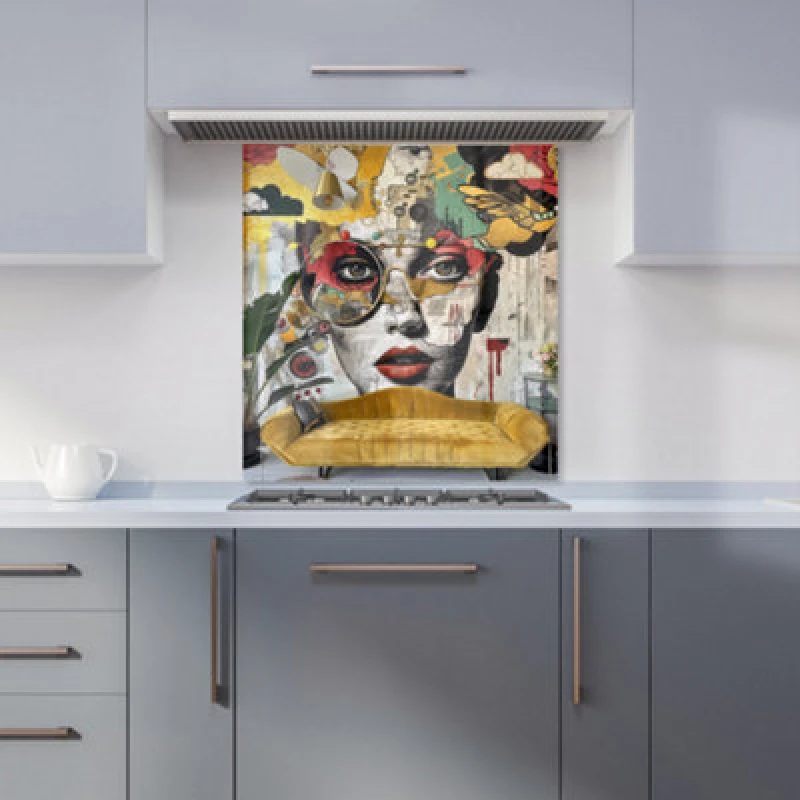 Image of Warren Reed - Designer Labrador Retriever Dog Splashart Tea Towel Multicolor Unisex