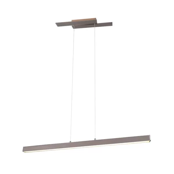 image of Belfast Modern 44W LED Pendant Ceiling Light Nickel Matt 3000K