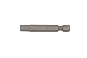 Image of Teng Tools HEX5000603 6mm Hex Bit - 50mm Long - 1/4" Hex - Pack of 3