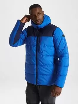 Image of Craghoppers Findhorn Hooded Padded Jacket - Blue Size 2XL, Men