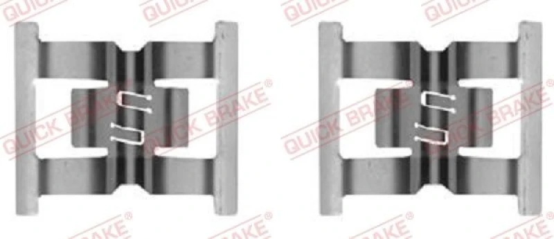 Image of QUICK BRAKE Brake pad fitting kit QUICK BRAKE 109-0031