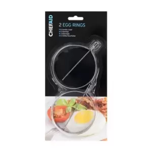 Image of Chef Aid Stainless Steel Egg Rings, 2pcs
