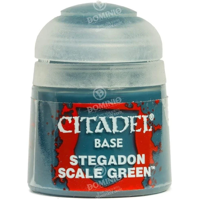 Image of Citadel Games Workshop Colour Base: Stegadon Scale Green (12ml) Paint Multi