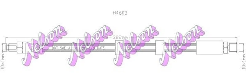 Image of Brake hose KAWE H4603