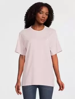 Converse Classic Left Chest Ss Tee, Pink, Size Xxs, Women