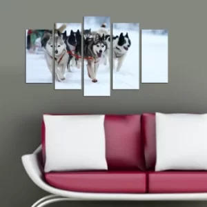 Image of 5M-33 Multicolor Decorative MDF Painting (5 Pieces)