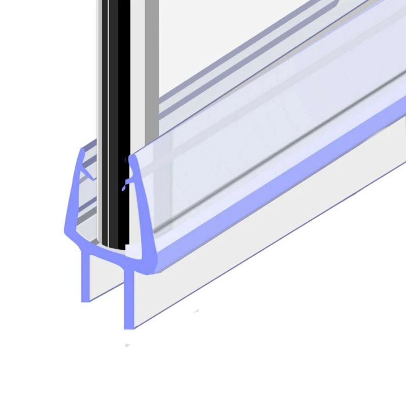 Image of Nes Home 900 mm Glass Shower Door Rubber Seal Strip Gap 8mm Clear
