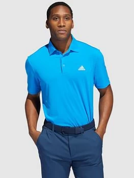 Image of adidas Golf Ultimate365 Solid Left Chest Polo - Blue Size L, Men