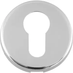 image of Eclipse Stainless Steel Euro Escutcheon Polished 52 x 8mm (2 Pack) in Silver