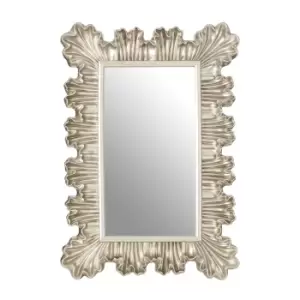 image of 112 x 78cm Rectangular Wall Mirror in Champagne Finish