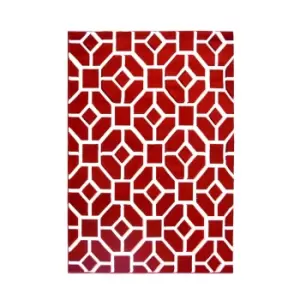 image of Daytona Gorton Rug - Red - 160x230cm