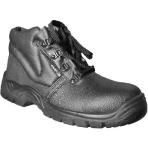 image of Warrior Mens Steel Toe Chukka Boots (11 UK) (Black) - Black