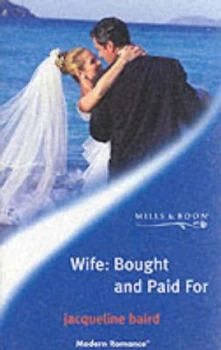 Image of Wife - Bought and Paid for by Jacqueline Baird Paperback