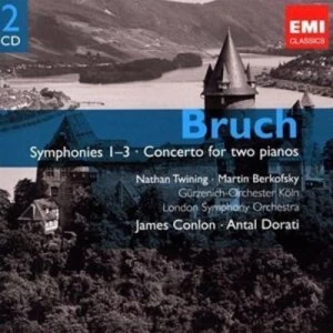 image of Bruch Symphonies 1-3/Concerto for Two Pianos by Max Bruch CD Album