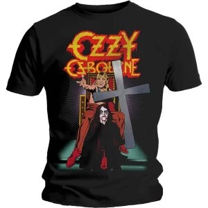 image of Ozzy Osbourne - Speak of the Devil Vintage Mens Large T-Shirt - Black