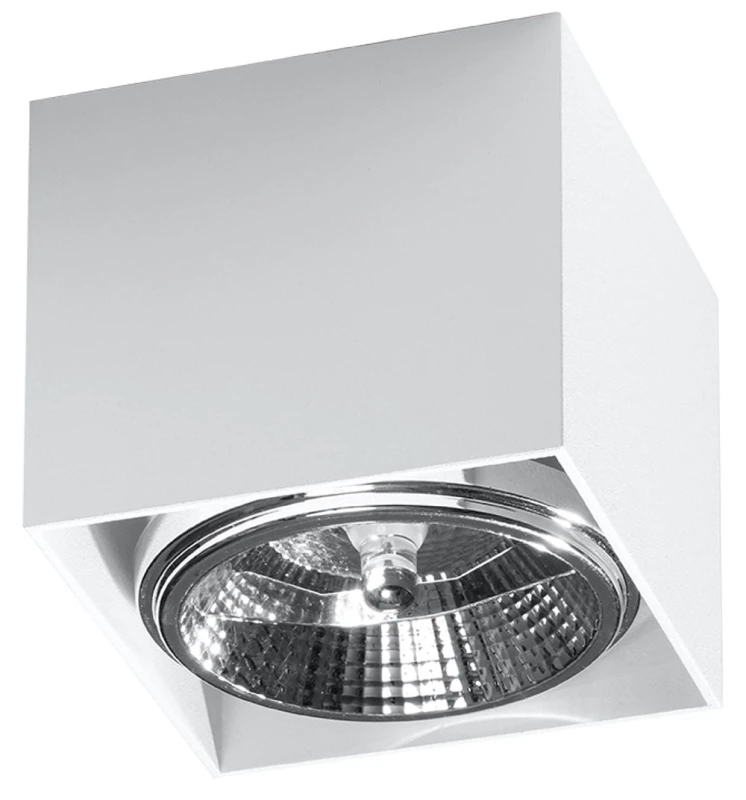 Image of Sollux Lighting Modern Ceiling Lamp 11x12x12cm 1xLight White