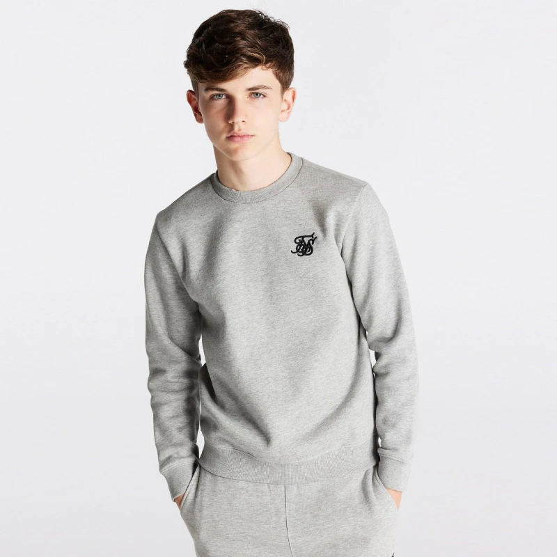 Image of SikSilk Sweater Juniors - Grey Grey 11 - 12 Years