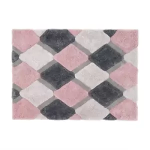 Image of Origins 3D Geo Rug Shaggy Blush 120 x 170cm