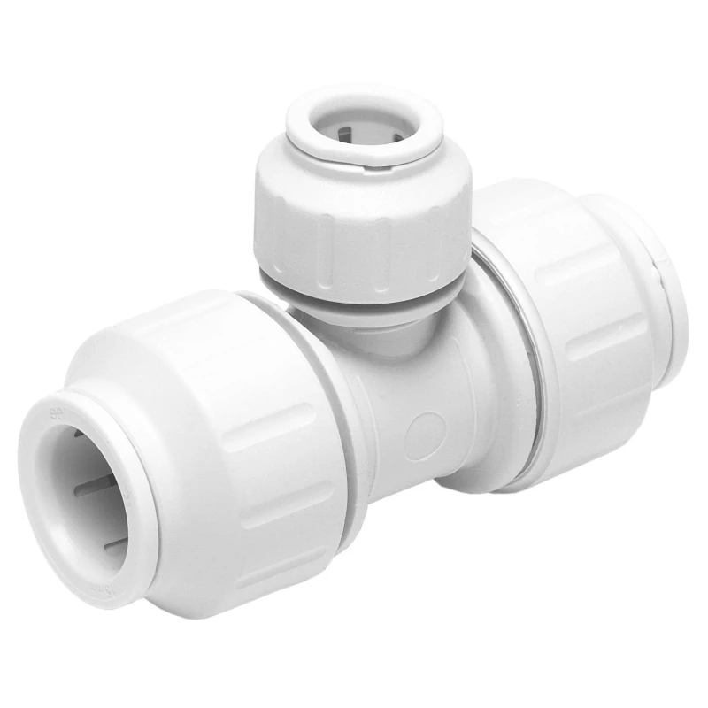 Image of John Guest 'Speedfit Reducing Tee 22 X 22 X 15mm Pack Of 5 White