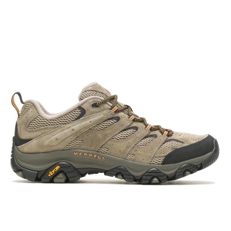 Image of Merrell Moab 3 Shoes Brown Walking Shoes Mens Breathable Trainers - UK 9.5 Brown male PS3769PEC9H