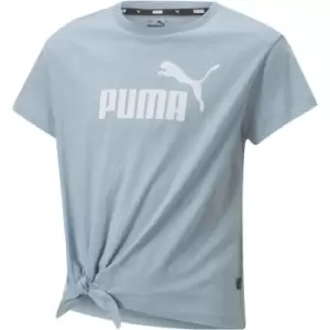 image of Puma Logo Knotted Tee G - Blue