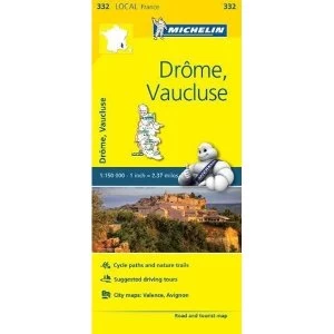 Image of Drome, Vaucluse - Michelin Local Map 332 Map Sheet map 2016