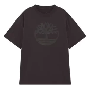 Image of Timberland Earthkeepers By Raeburn All Gender Logo T-Shirt In Dark Grey Dark Grey Men, Size L