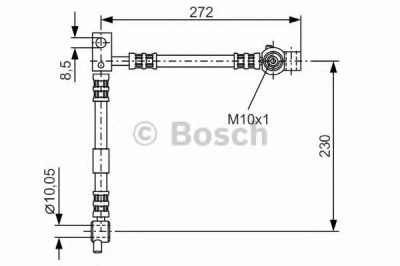 Image of Brake hose Bosch 1 987 476 361