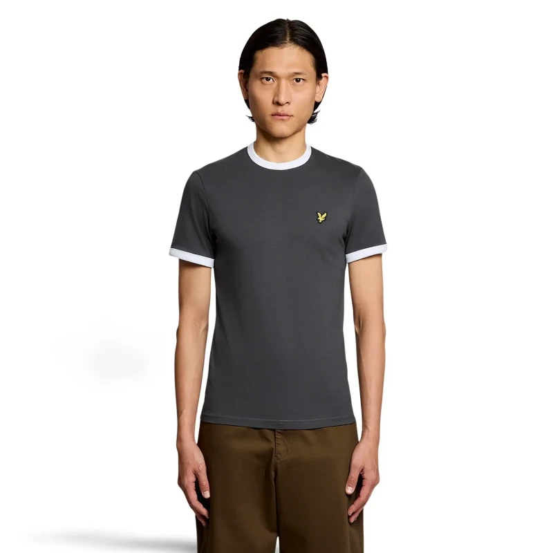 Image of Lyle & Scott Striped T-Shirt Lyle & Scott Gris Male 2XL