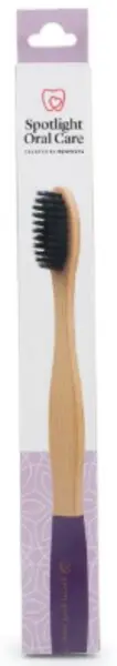 image of Spotlight Oral Care Purple Bamboo Toothbrush