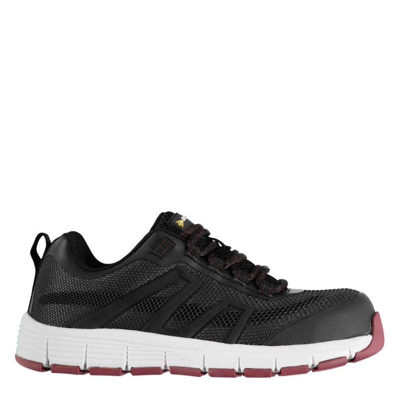 Image of Dunlop Maine Ladies Steel Toe Cap Safety Shoes - Black 2