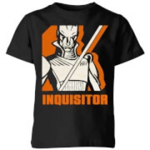 Image of Star Wars Rebels Inquisitor Kids T-Shirt - Black - 11-12 Years