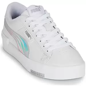 image of Puma JADA RAINBOW JR Girls Childrens Shoes Trainers in White kid,5,6